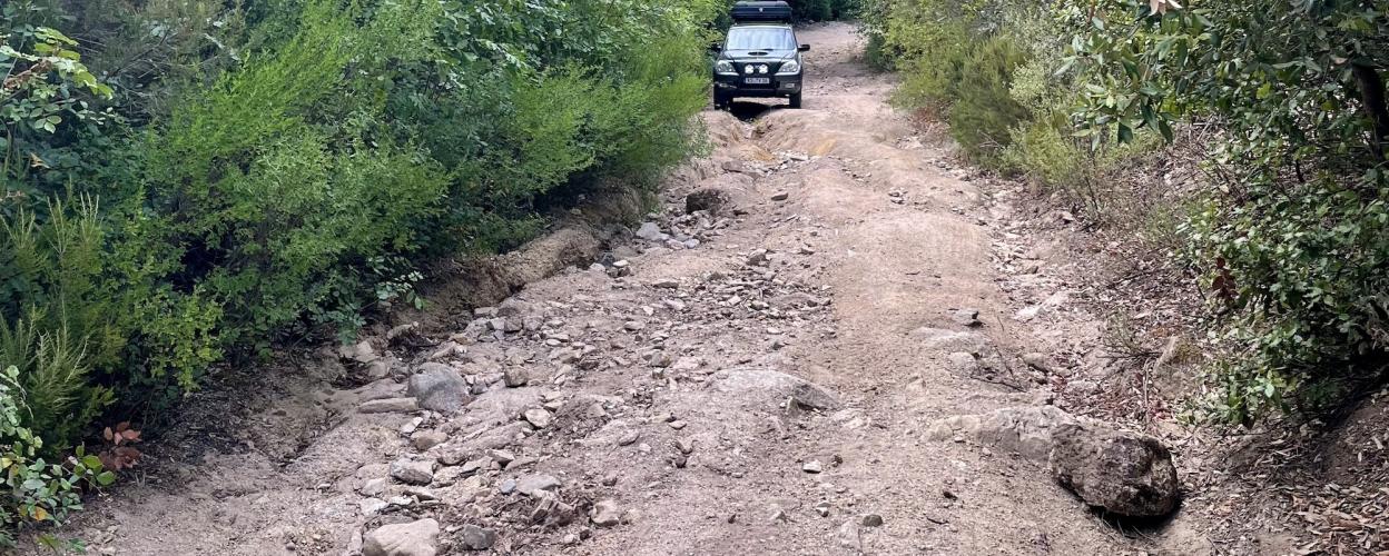 Offroad Italien Monte Limbara von Norden