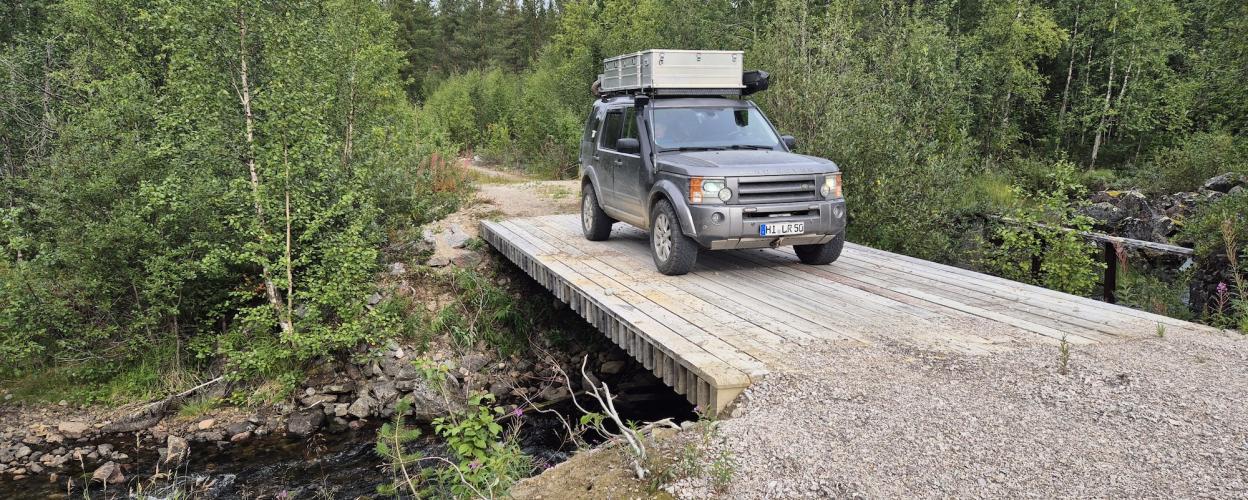 Offroad Schweden Tjaktjajavrre Stausee