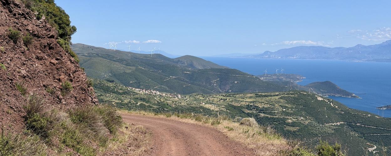 Offroad Griechenland Bucht von Korinth ViewPion