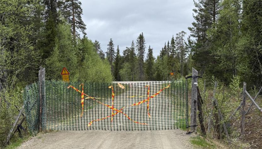 Offroad Finnland Piste an den Lokan Stausee