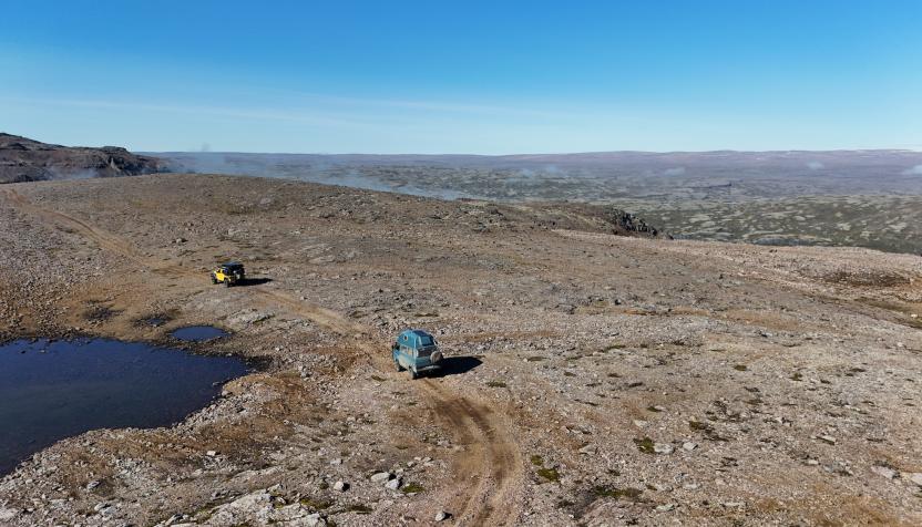 Offroad Island Nach Krossneslaug über die Hochebene