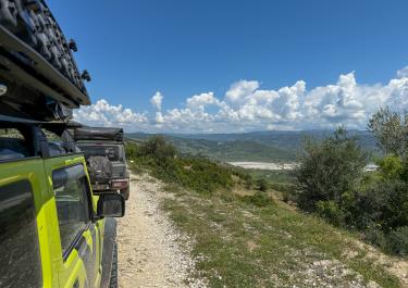 Albanien Hoch über dem Vjosa-Tal