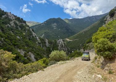 Albanien Piste nach Corraj