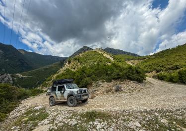 Albanien Piste nach Corraj