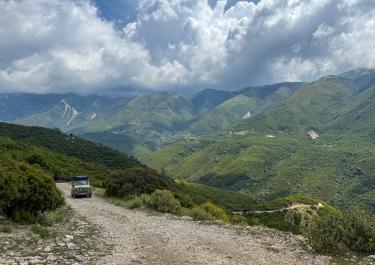 Albanien Piste nach Corraj