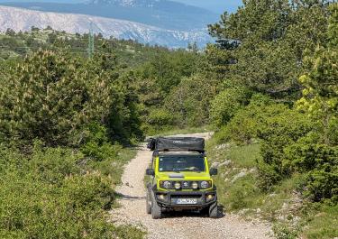 Kroatien Hoch über der Kvarner Bucht