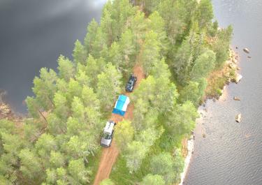 Durch die Wälder zum Tossjön