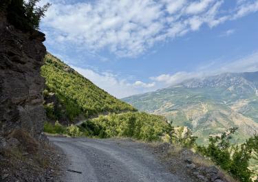Offroad Albanien Hochebene über dem Drin Tal