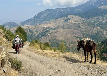 Offroad Albanien Hochebene über dem Drin Tal