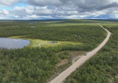 Offroad Schweden Pulsujärvi - Rentiere und Raketen