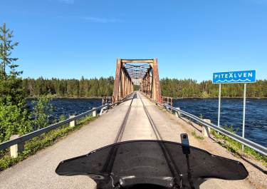 Offroad Schweden Zick Zack am Piteälven