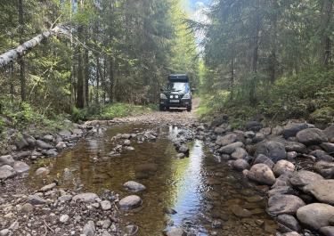 Zu den Flisa Stromschnellen