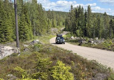 Offroad Norwegen Von der E16 nach Grue Finnskog