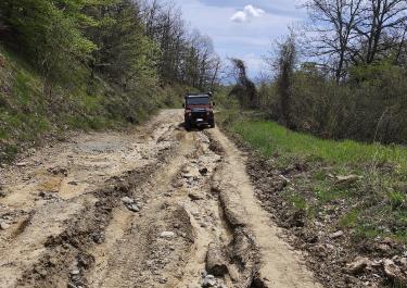 Offroad Griechenland Durch die Wälder nach Chionato
